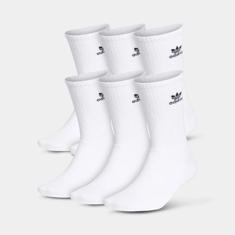 adidas Originals Trefoil Crew Socks (6 Pack) White / Black