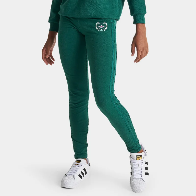 adidas Originals Junior Girls' Collegiate High-Waisted Leggings / Collegiate Green