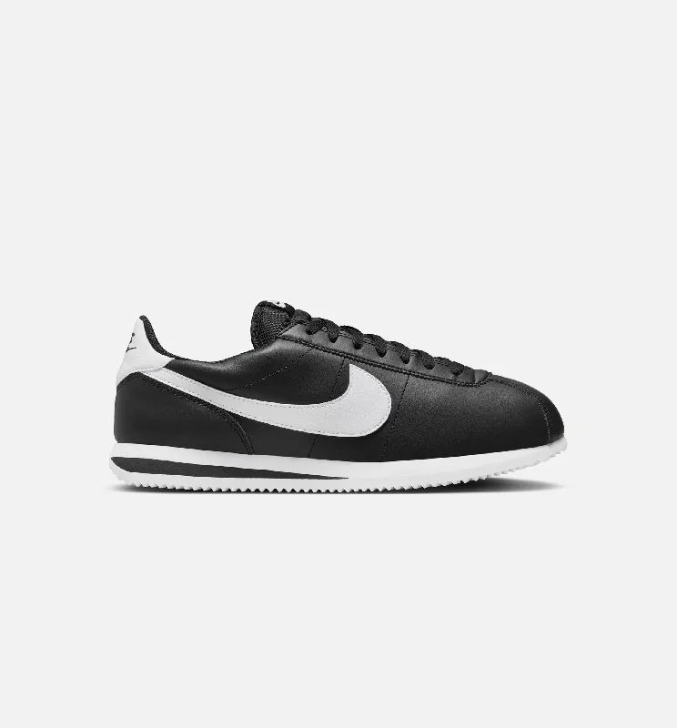 Cortez Leather Mens Lifestyle Shoe - Black/White