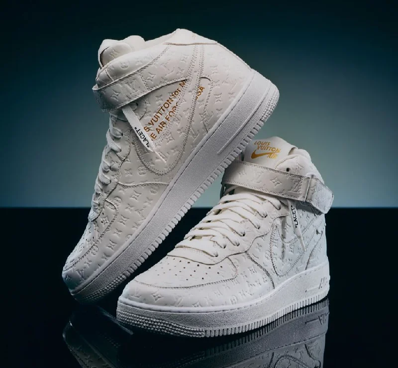 Louis Vuitton Nike Air Force 1 Mid By Virgil Abloh White