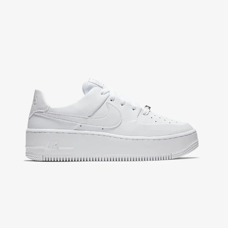 Nike | WMN'S AIR FORCE 1 SAGE LOW  { WHITE/WHITE-WHITE