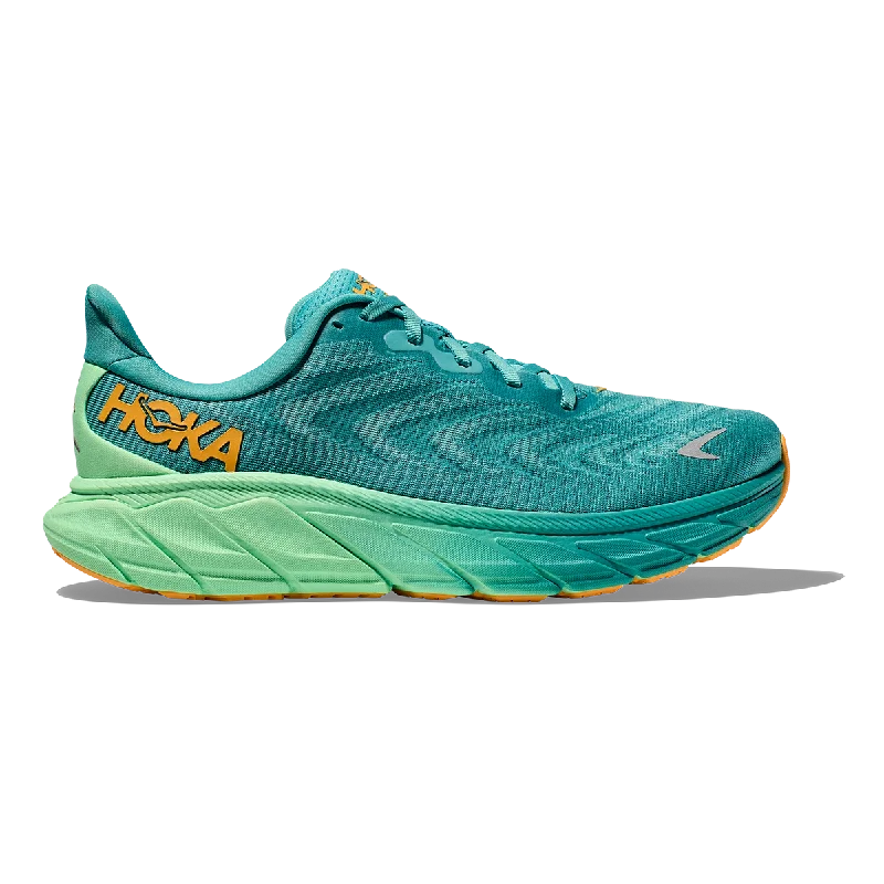 Hoka Arahi 6 - Ocean Mist - Lime Glow