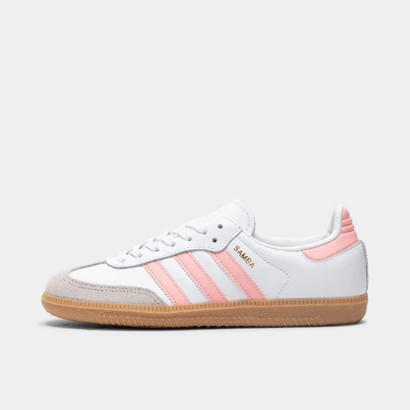 adidas Juniors' Samba OG Footwear White / Semi Pink Spark - Gum