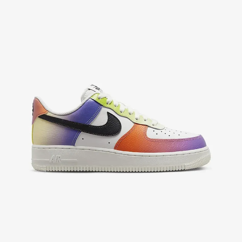 Nike | WMN'S AIR FORCE 1 '07 { SUMMIT WHITE/BLACK/BRIGHT MANDARIN