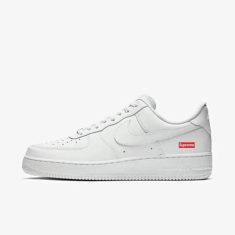 (Men's) Nike Air Force 1 Low SP x Supreme 'Box Logo' White (2020) CU9225-100