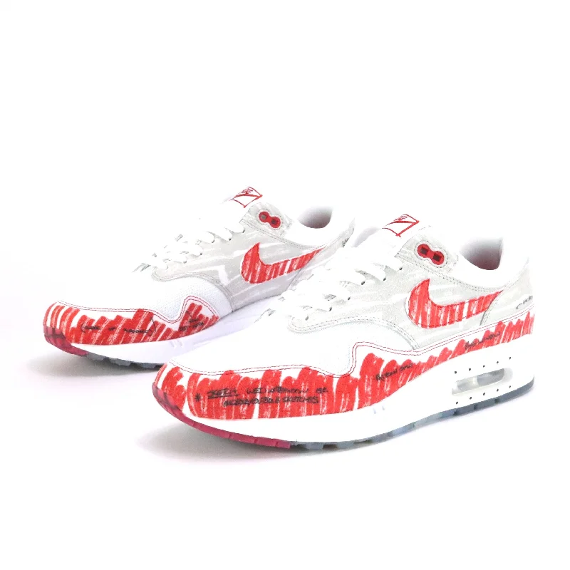 Nike Air Max 1 Tinker Sketch to Shelf White Sport Red Black Neutral Grey