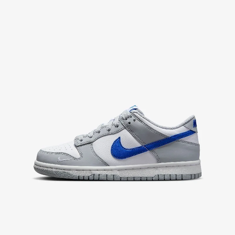 (GS) Nike Dunk Low 'Mini Swoosh Wolf Grey / Game Royal' (2023) FN3878-001