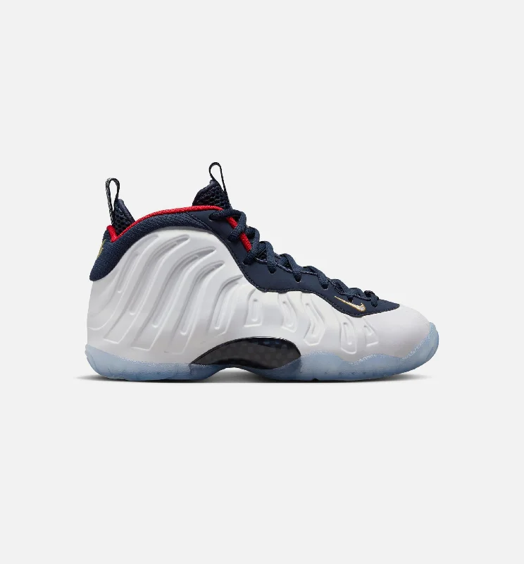 Little Posite One Obsidian Grade School Lifestyle Shoe - Obsidian/White/University Red Free Shipping