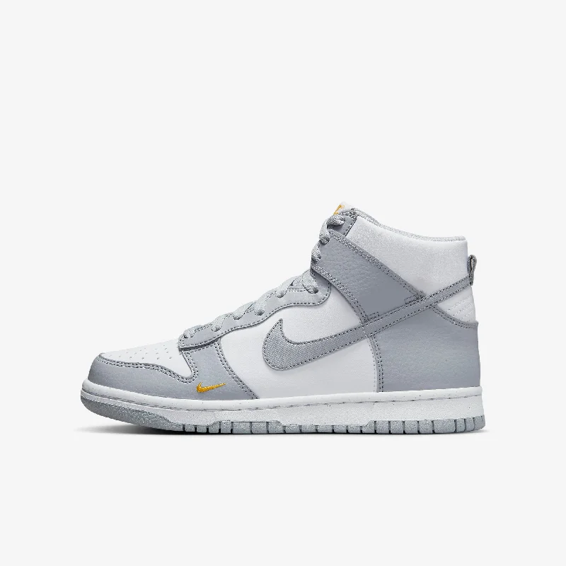 (GS) Nike Dunk High Next Nature 'Wolf Grey / Marigold' (2023) FD9773-001