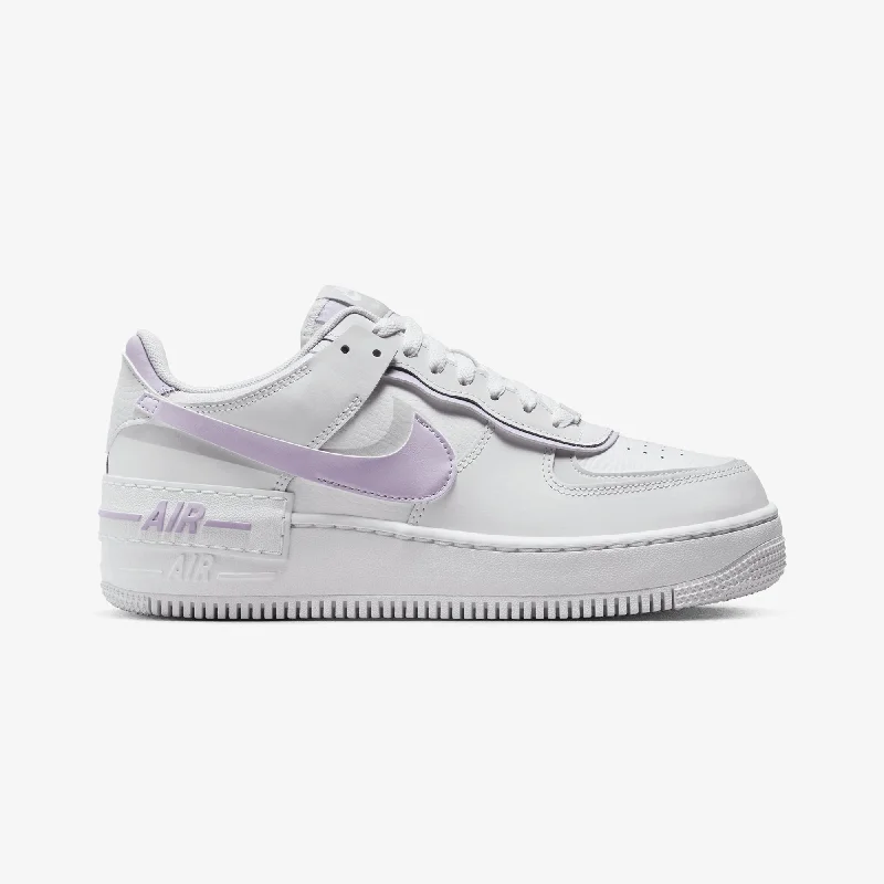 NIKE | WMN'S AIR FORCE 1 SHADOW { WHITE/LILAC BLOOM-PHOTON DUST-WHITE