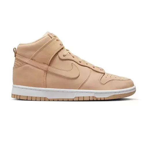 Nike Women's Dunk High Premium Shoes - Vachetta Tan / White