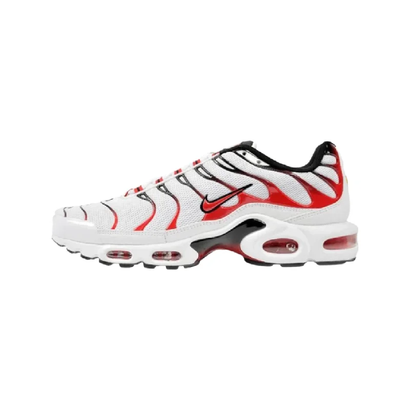 Air Max Plus White University Red Black