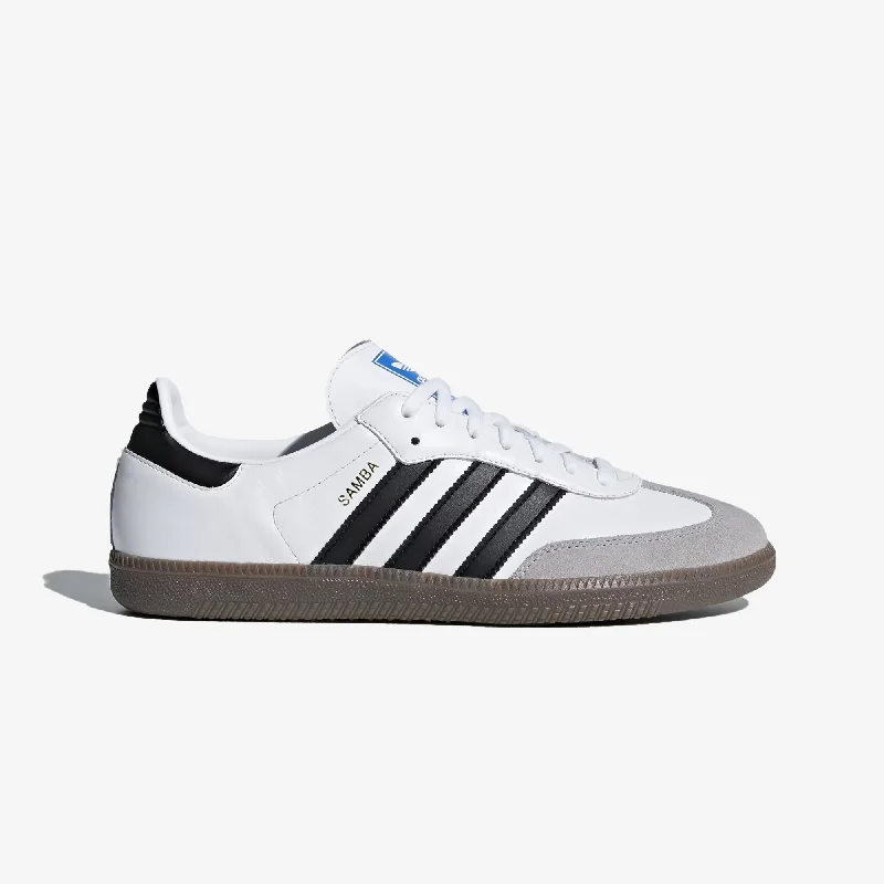 Adidas Originals | SAMBA OG  { CLOUD WHITE/CORE BLACK/CLEAR GRANITE