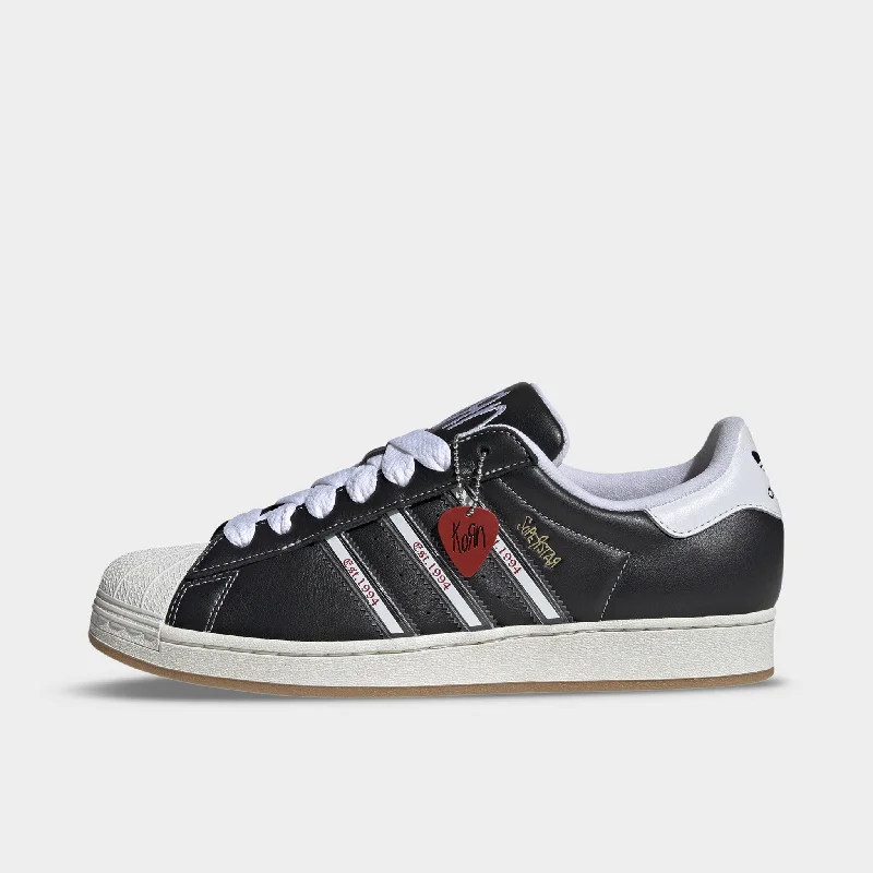 adidas x Korn Superstar Core Black / Translucent - Better Scarlet