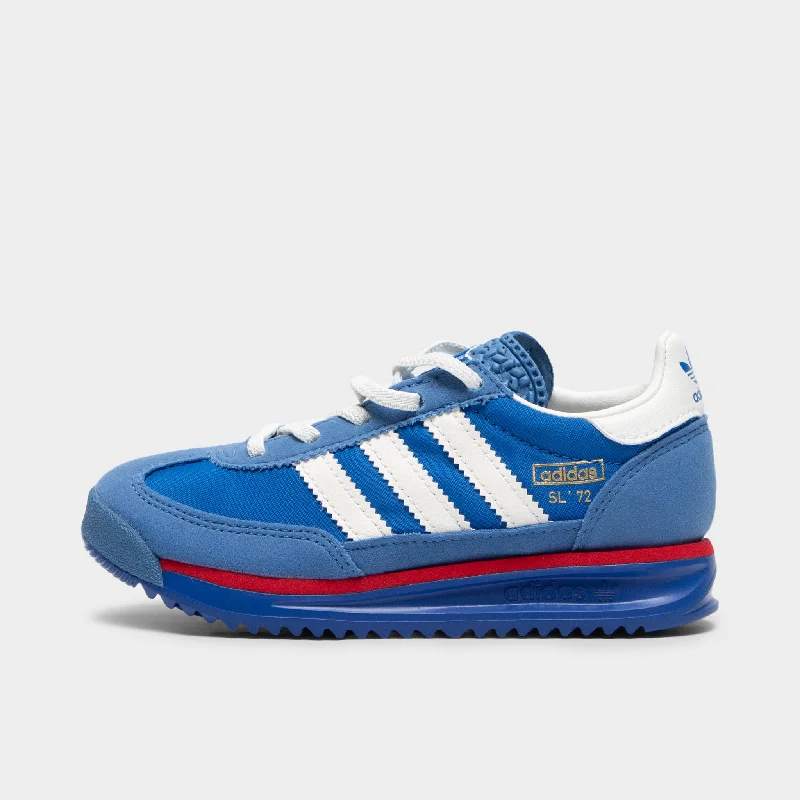 adidas Children's SL 72 Blue / Core White - Better Scarlet