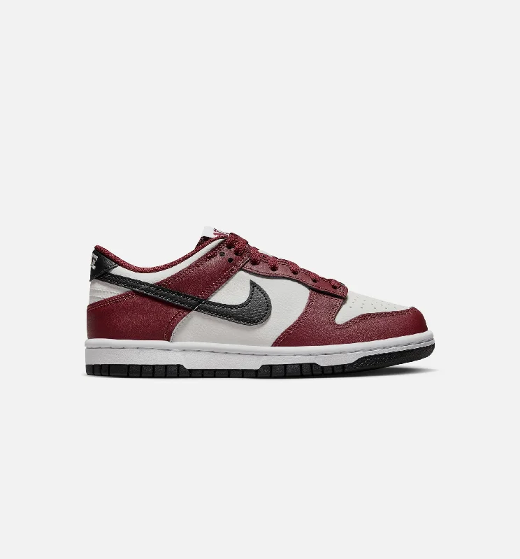 Dunk Low Grade School Lifestyle Shoe - Dark Team Red/White/Black