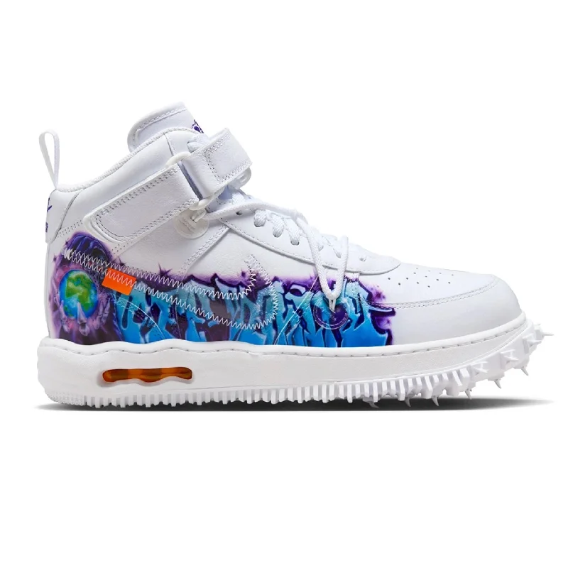 Nike Air Force 1 Mid Off-White Graffiti White Clear White