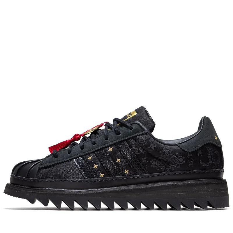 CLOT x Adidas Superstar 'Lunar New Year' - Core Black/Carbon