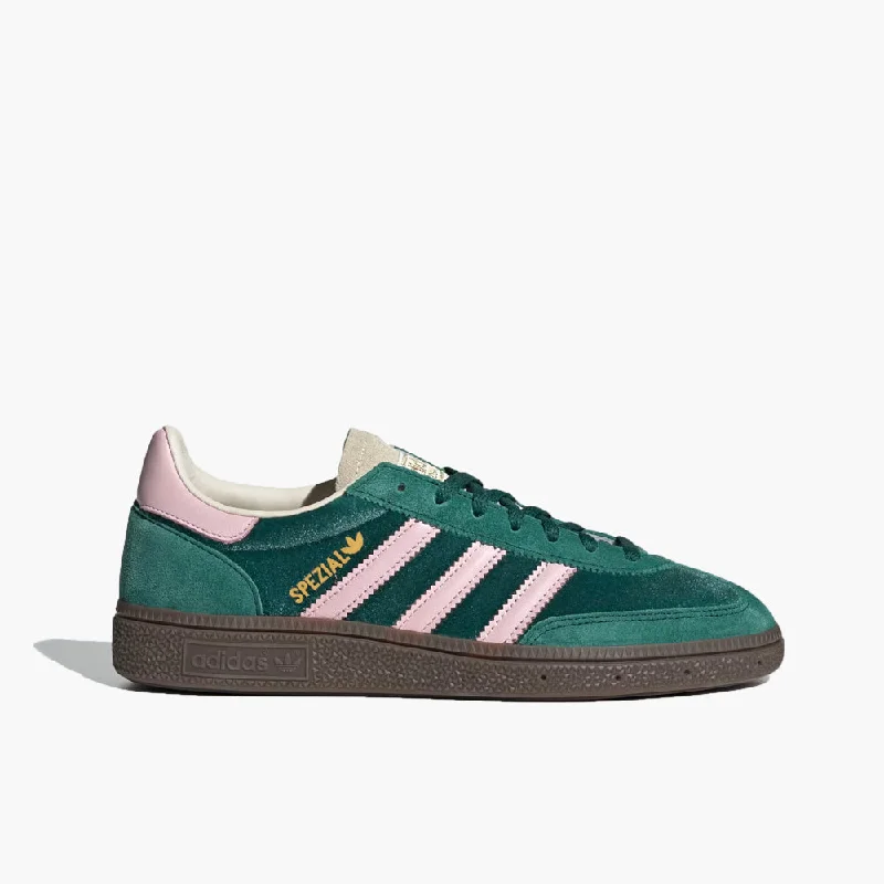 adidas Originals Women's Handball Spezial / Collegiate Green / Clear Pink - Cream White